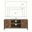 Unfinished TV Stand for TVs up to 55" with Fireplace Included