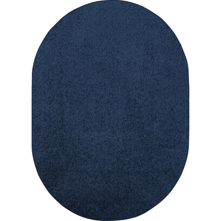 Modern Plush Solid Color Rug - Navy, Pet and Kids Friendly Rug. Made in USA, Rectangle, Area Rugs Great for kids, Pets, Event, Wedding 