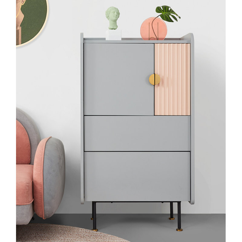 Buffet Geric, Gris / Orange