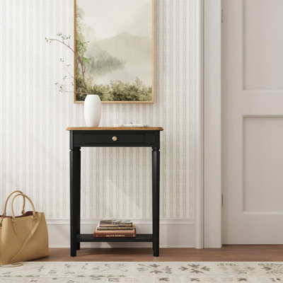 Mariyah 2 Tone Console Table With Drawer by Lark Manor