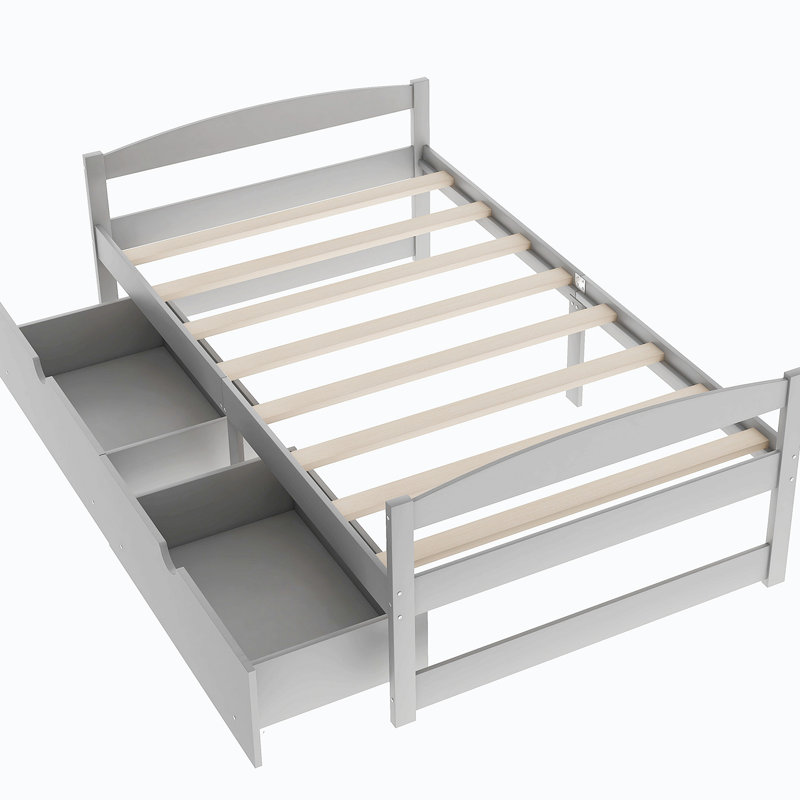Eleanora Daybed, Light Gray with Drawers  