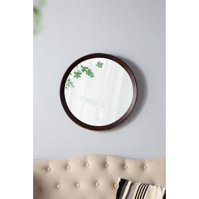 Miroir mural Mango, Brun