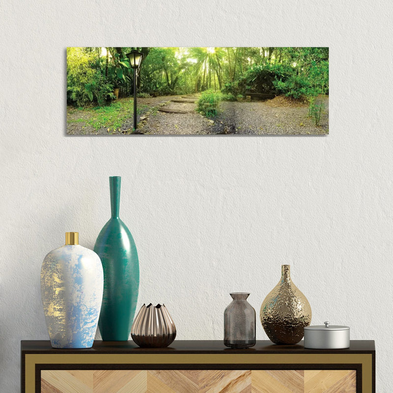 Tropical Forest I 1 Piece Wrapped Canvas Panoramic Wall Art
