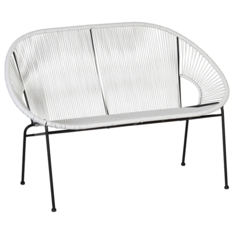 Banc de jardin en fer Fiedler, Blanc