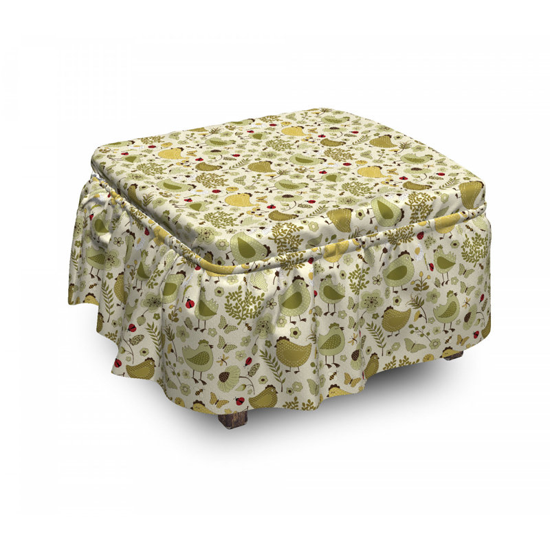 Housse pour repose-pieds de bourdons coccinelle abeilles