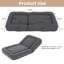 Chaise de plancher moderne polyvalente en flanelle grise pour la détente, les jeux et la méditation
