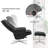 Swivel Recliner with Ottoman Faux Leather-380691796