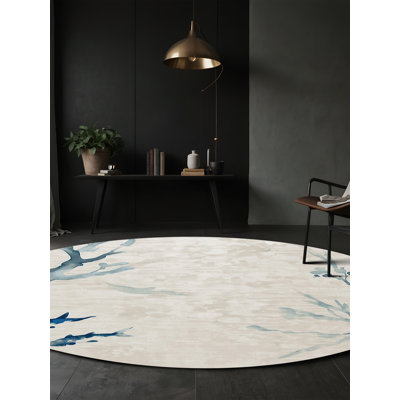 Silky Soft Plush Beige Area Rug