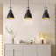 Luminaire suspendu industriel noir 3 lumières à 3 lumières pour lavabo, bar et salle à manger 6,5 po-117431485