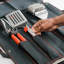 Kamado Joe Grill Tools - 3pc Kit with Case (Grill Celaning Brush, Tongs, Spatula)