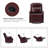 Elimelec Genuine Leather Manual Swivel Recliner-1900425792