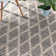 Textured Diamond Blue/Ivory Handwoven Cotton Rug
