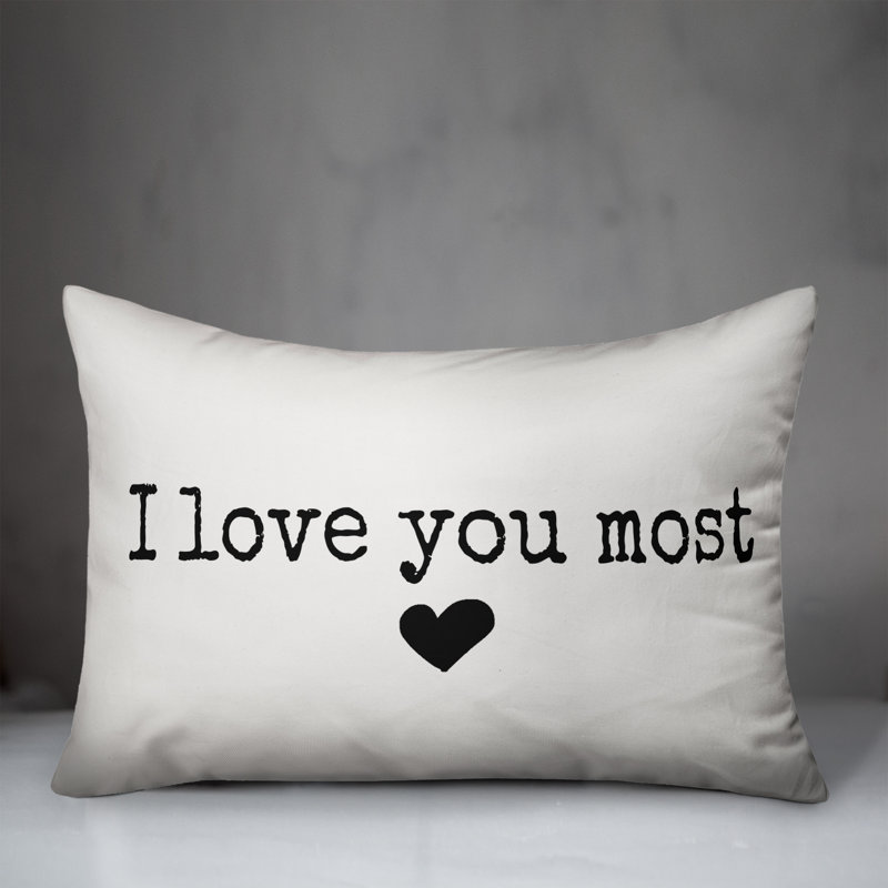  Coussin I Love You Most