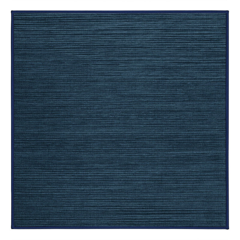 Tapis gris uni lavable à la machine, Carré 5 pi