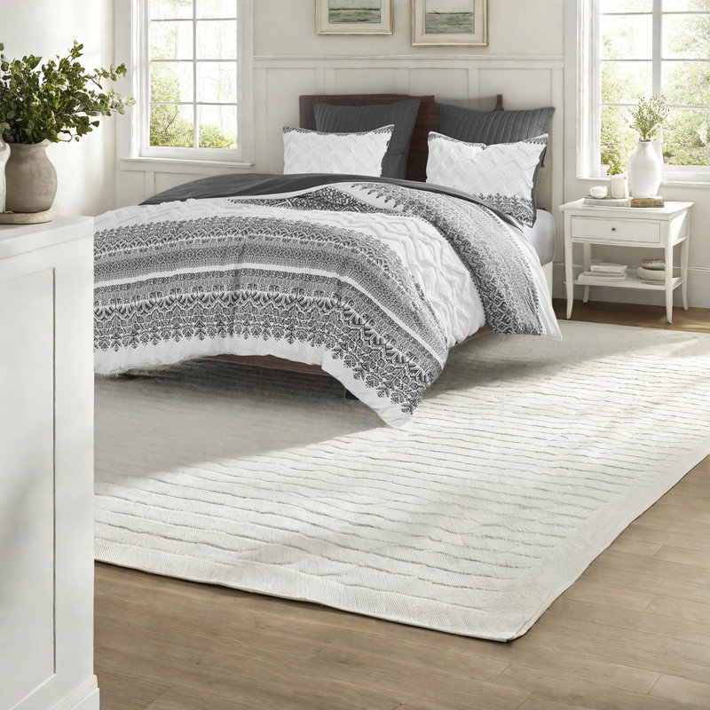Ensembles de literie en coton de style campagnard, touffeté en chenille, décoration intérieure confortable