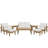 Modway Pier Teak Wood Outdoor Patio 8-piece Sofa Set-617242987