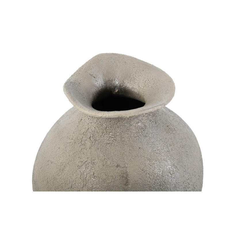 Textured Blanton Taupe Rounde Vase