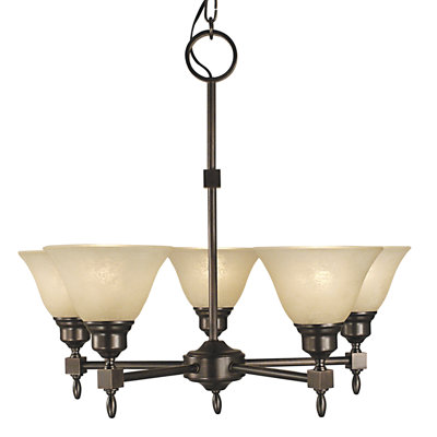 Lustre classique/traditionnel ombré 5 lumières Landgraf