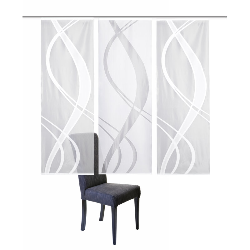 Mccrae Semi Sheer Curtain Panel Pair, Width 57 x Drop 175 cm
