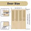 Panelled Unfinished Wood  And Imitation Rattan Hand-Woven Bi-Fold Door With Hardware Kit-105301712