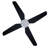 52" Flush Mount Indoor/Outdoor Ceiling Fan with Light and Remote, Damp Rated, Low Profile Black LED Ceiling Fan for Low Ceiling-1919071115