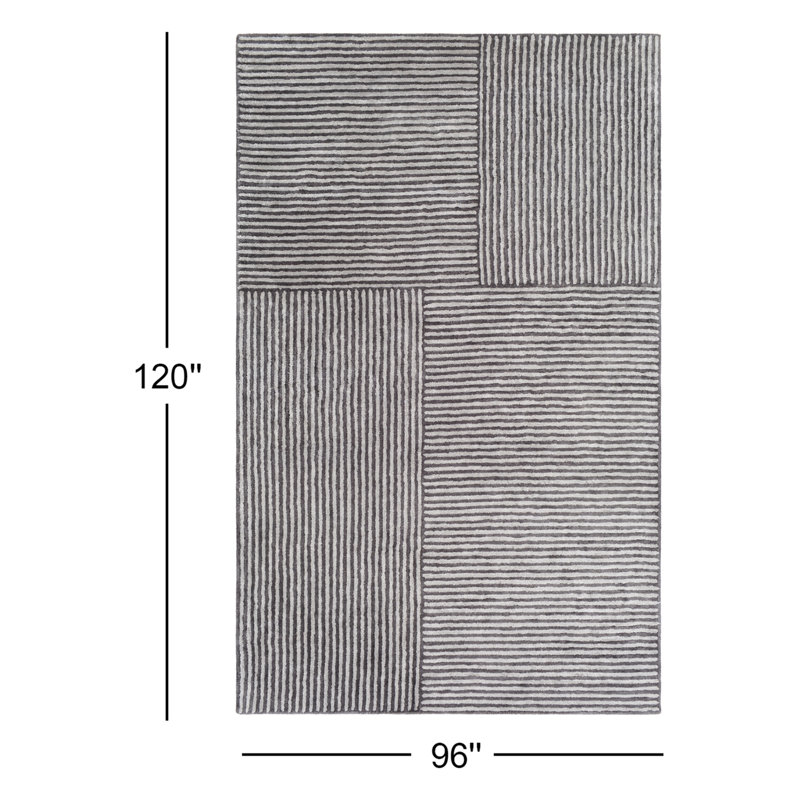 Plympt Viscose Indoor Rug, Rectangle 8' x 10'