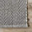Tapis rayé en coton tissé à plat à la main Boise-18856566