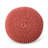 Cotton Upholstered Round Pouf Ottoman-852984094