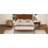 Mid-Century Modern 12 Inch Bamboo Wood Platform Bed With Wood Slat Metal Support-507144355-507144356