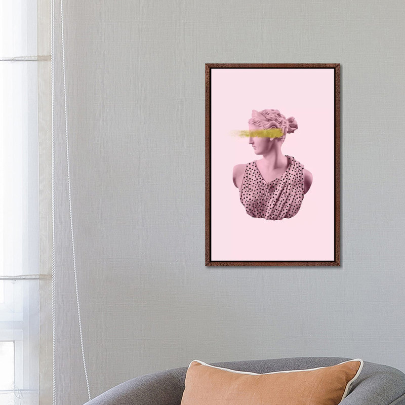 Goddess In Spots - Print on Canvas, Classic Brown Wood Framed, 66.04cm H x 45.72cm W x 3.81cm D