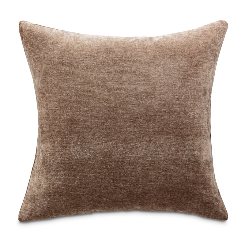 Truffle Brown 20" Square Chenille Accent Pillow