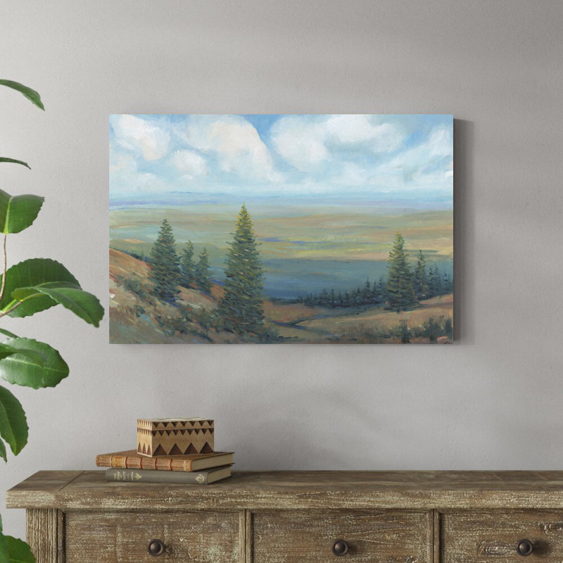 «Mountain Top II» par Timothy O 'Toole - peinture sur toile tendue, H 24 po x l 36 po