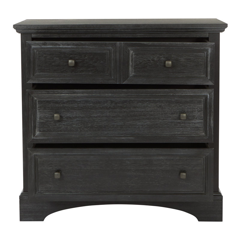 Bunbury 38'' W 3 - Drawer Dresser, Rustic Black