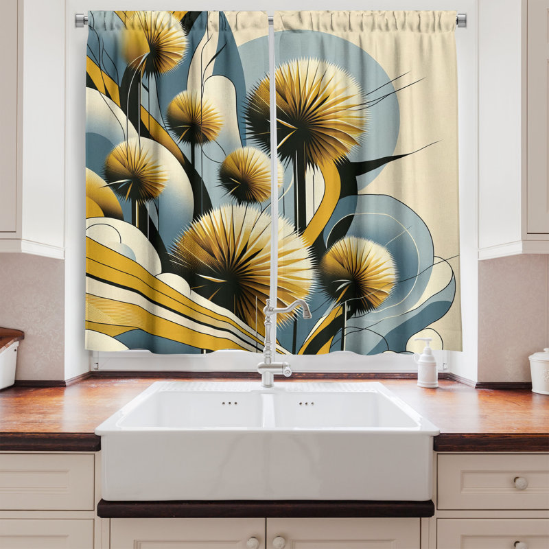 Kitchen Curtain, 55" W x 30" L
