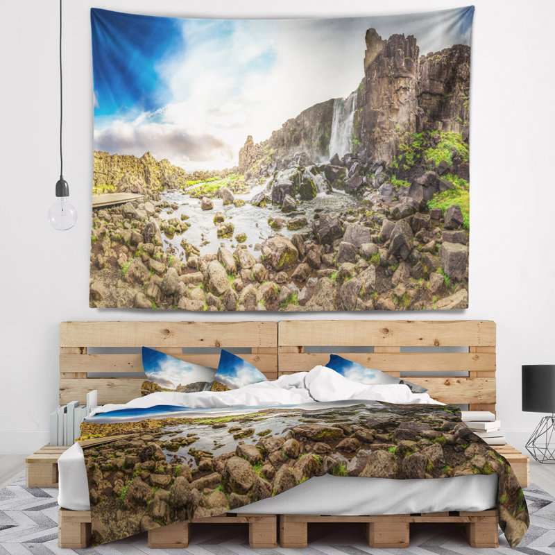 Landscape Polyester Tapestry, 68" H x 80" W