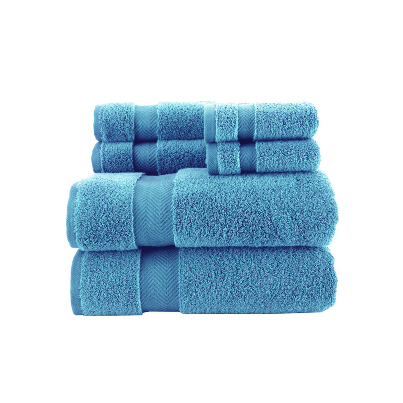 Ensemble de serviettes en coton turc 6 pièces Hammack, Turquoise