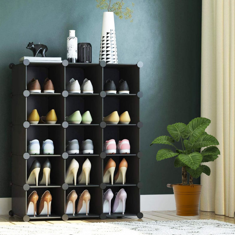16 paires de rangement pour chaussures, Blanc