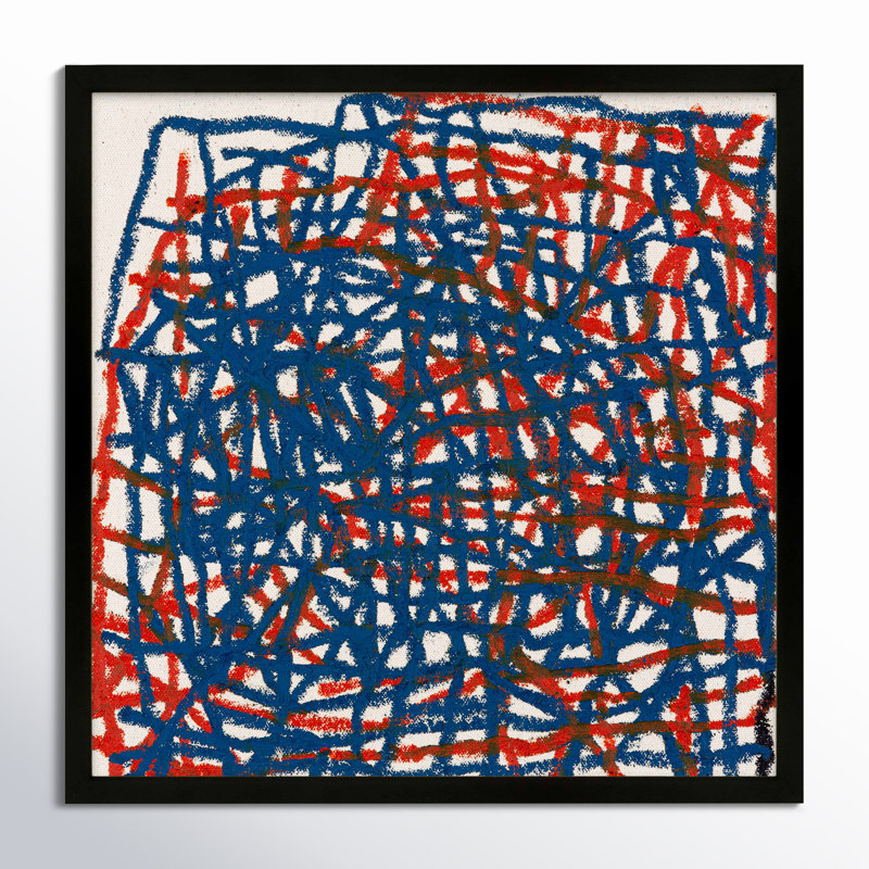 Crossroads Print by Stephanie Dennis, 16" H x 16" W  x 1.25" D, Black
