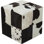 Leather Cube Pouf Ottoman