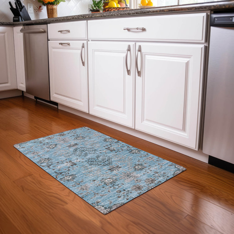 Machine Washable Indoor/Outdoor Cicel ACN1156 Sky Rug