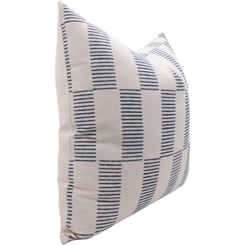  Housse de coussin en coton Floral, 14 po x 14 po, Carré