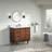 37 " W Freestanding Standard Free Standing 1 Single Vanity Bathroom Vanity With Engineered Stone Top-2095583269