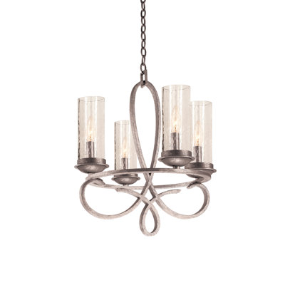 Lustre argenté perlé Grayson 4 LT Kalco