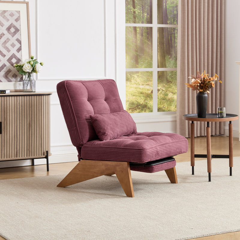 Upholstered Armless, Winered