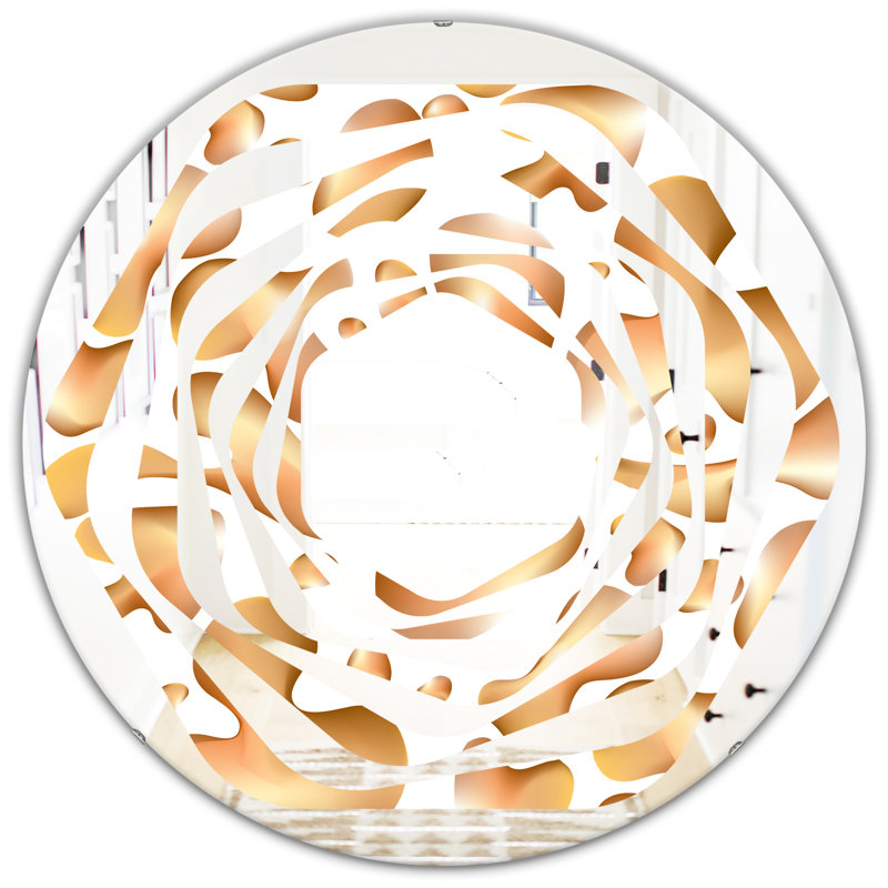 Miroir mural Whirl, H 23,6 po x l 23,6 po