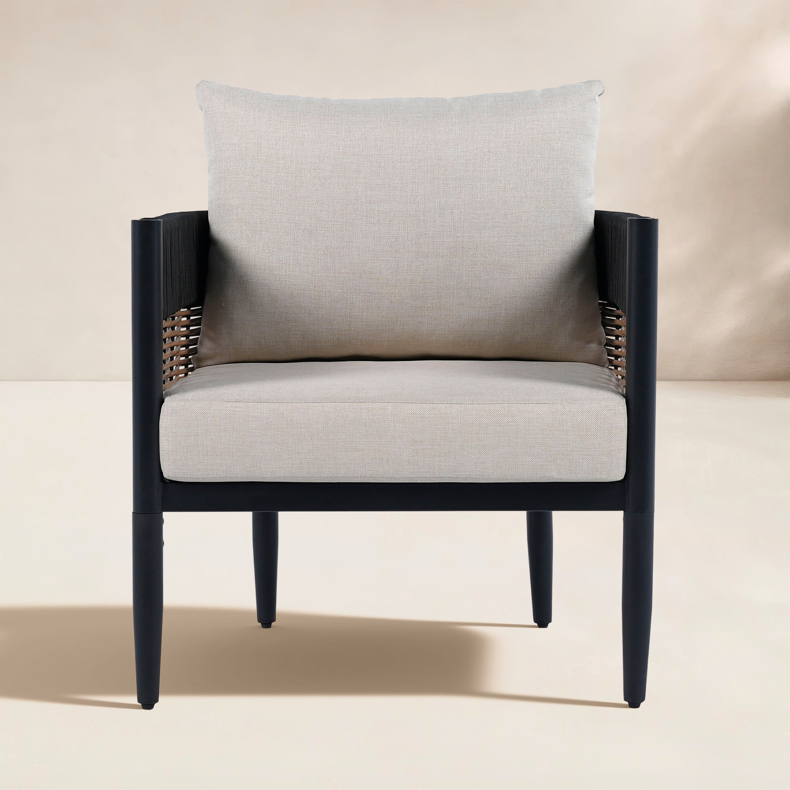 Corrente Patio Lounge Chair, Taupe