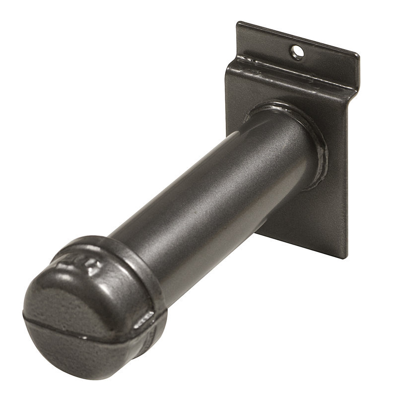 Metal Slatwall Hooks, Anthracite Gray