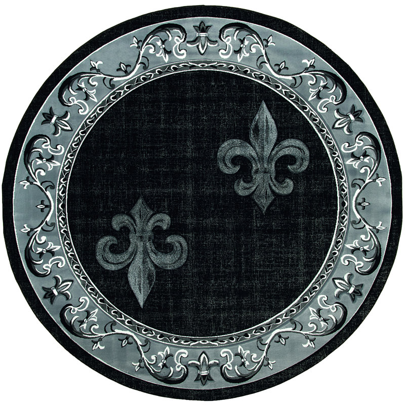 Goines Synthetic Indoor Rug, Round 7'10"