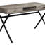Bureau d'ordinateur, bureau personnel, ordinateur portable, tiroirs de rangement, L 48 po, travail, stratifié, métal noir, contemporain, moderne-619475694