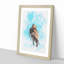 Hawk Perched In A Tree Watercolour - Picture Frame Graphic Art-56923531-56923532
